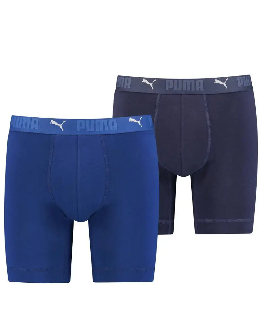 Stichd Puma 2-pack Heren boxershort lange pijpjes - Blauw