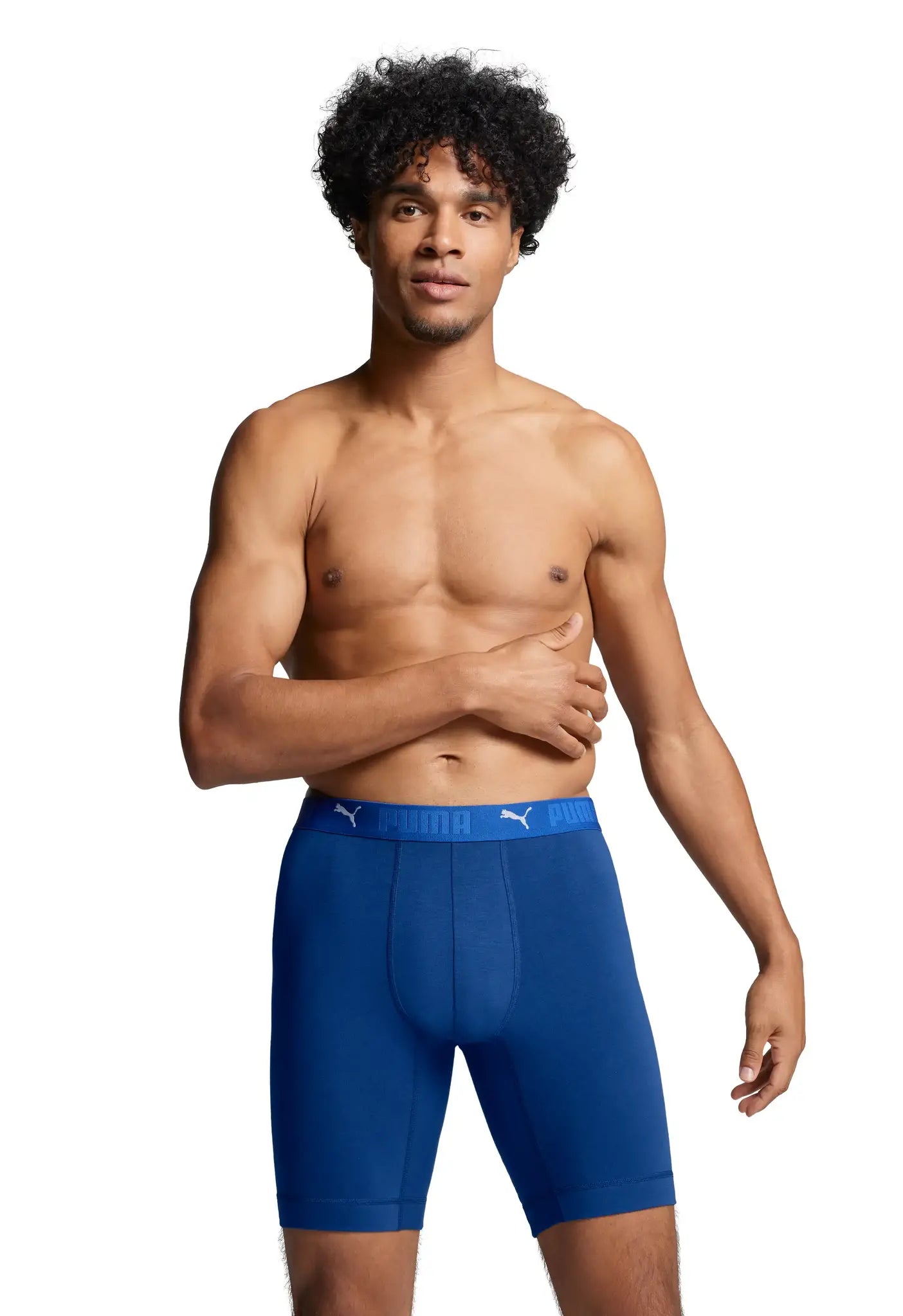 Stichd Puma 2-pack Heren boxershort lange pijpjes - Blauw