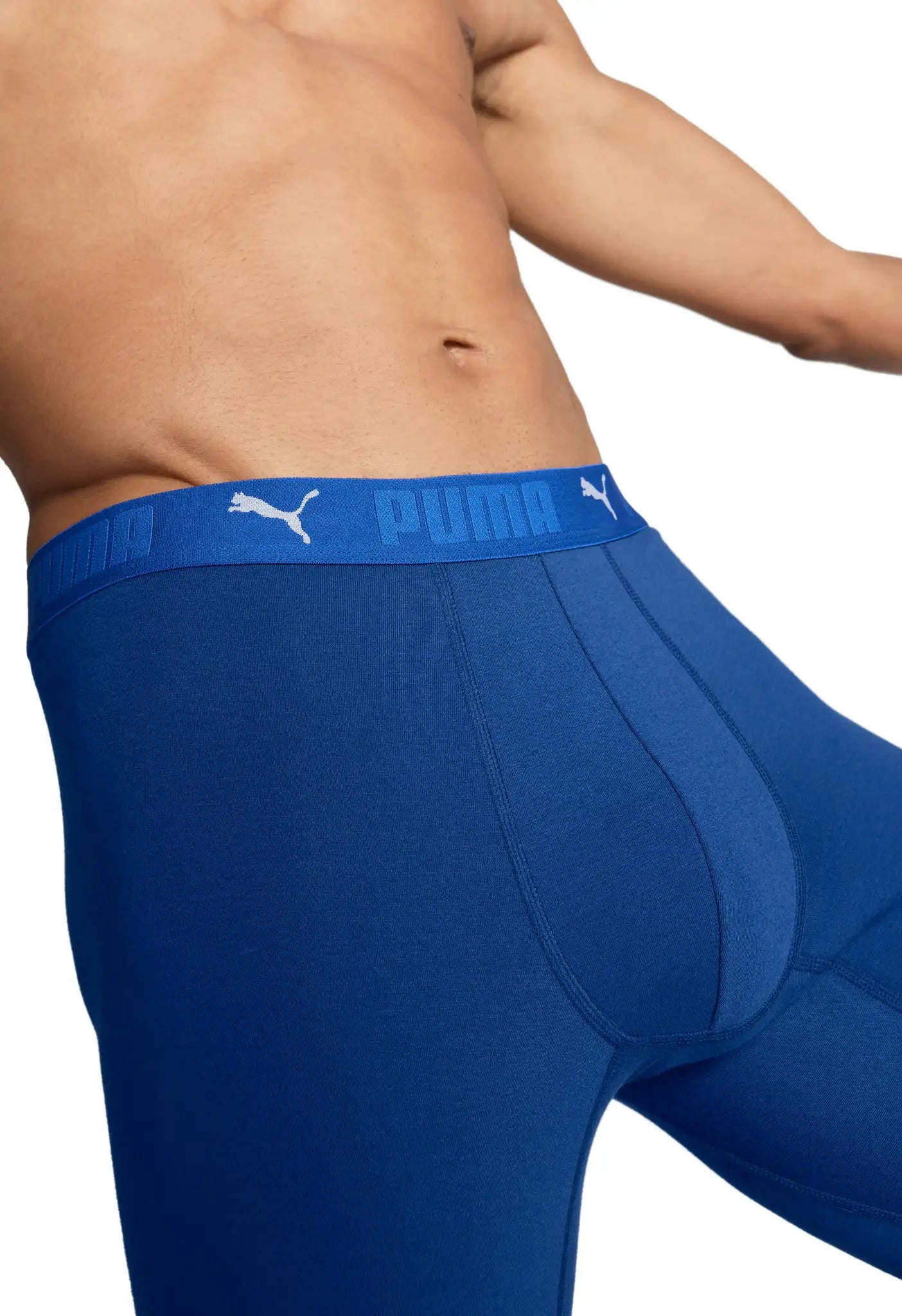 Stichd Puma 2-pack Heren boxershort lange pijpjes - Blauw