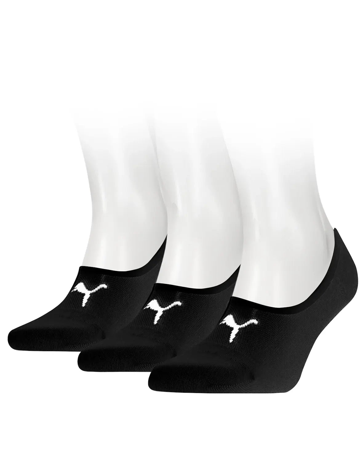 Stichd Puma 3 paar footies sokken - Invisible - Lage Sneaker sokken