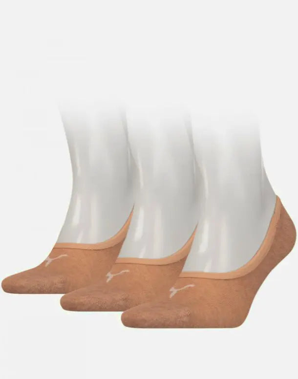 Stichd Puma 3 paar footies sokken - Invisible - Lage Sneaker sokken