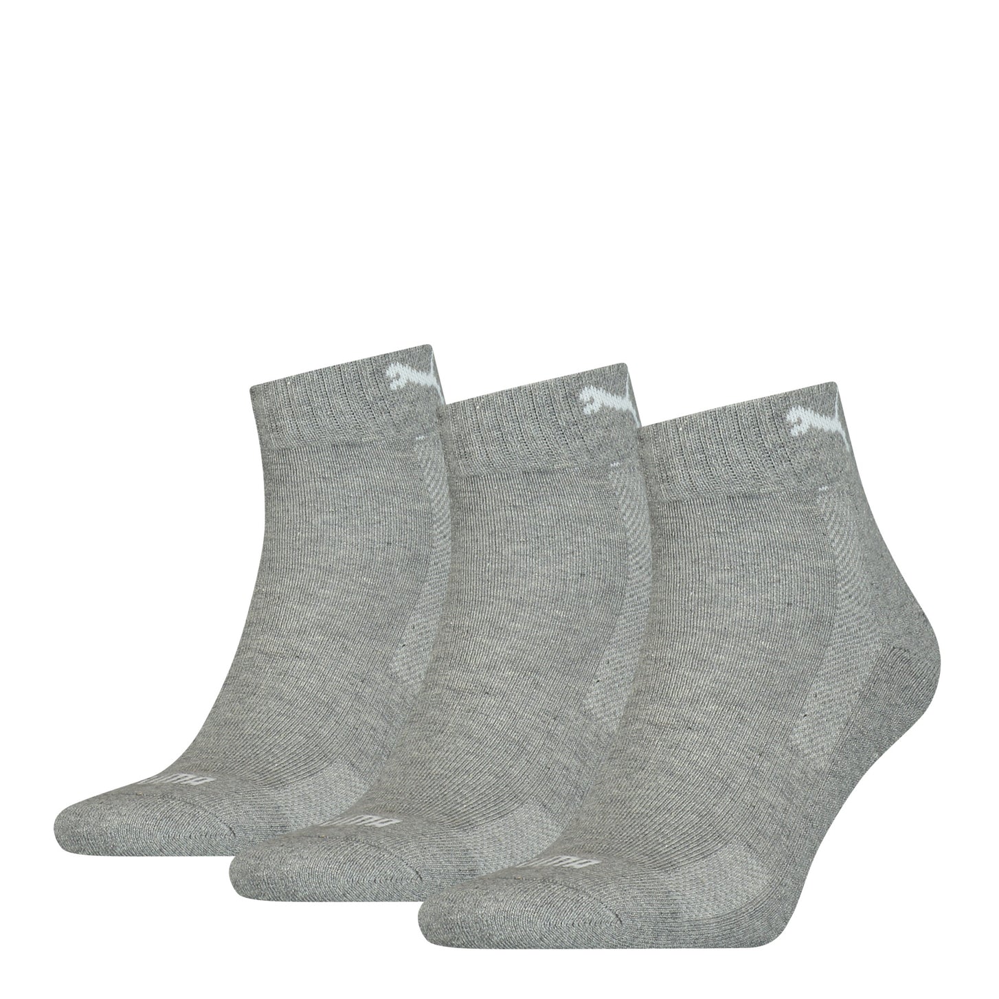 Stichd Puma 3-paar Quarter sokken - Badstof zool