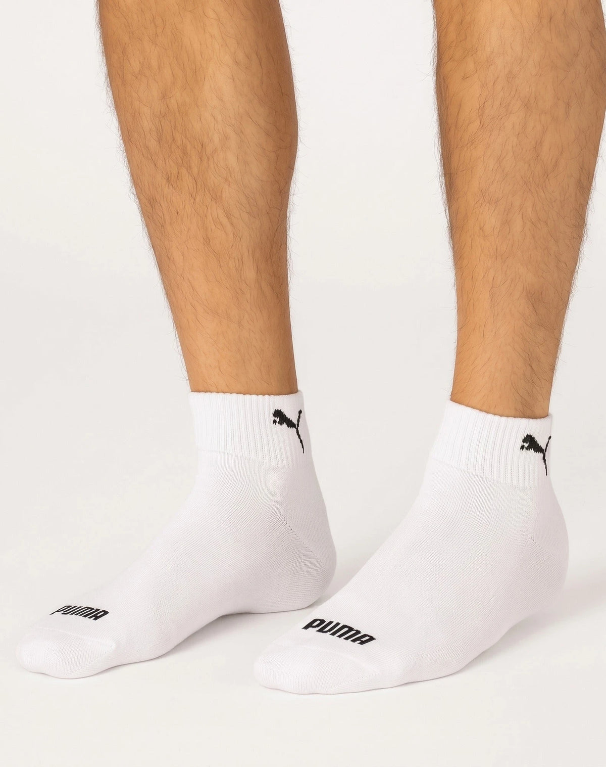 Stichd Puma 3-paar Quarter sokken - Badstof zool
