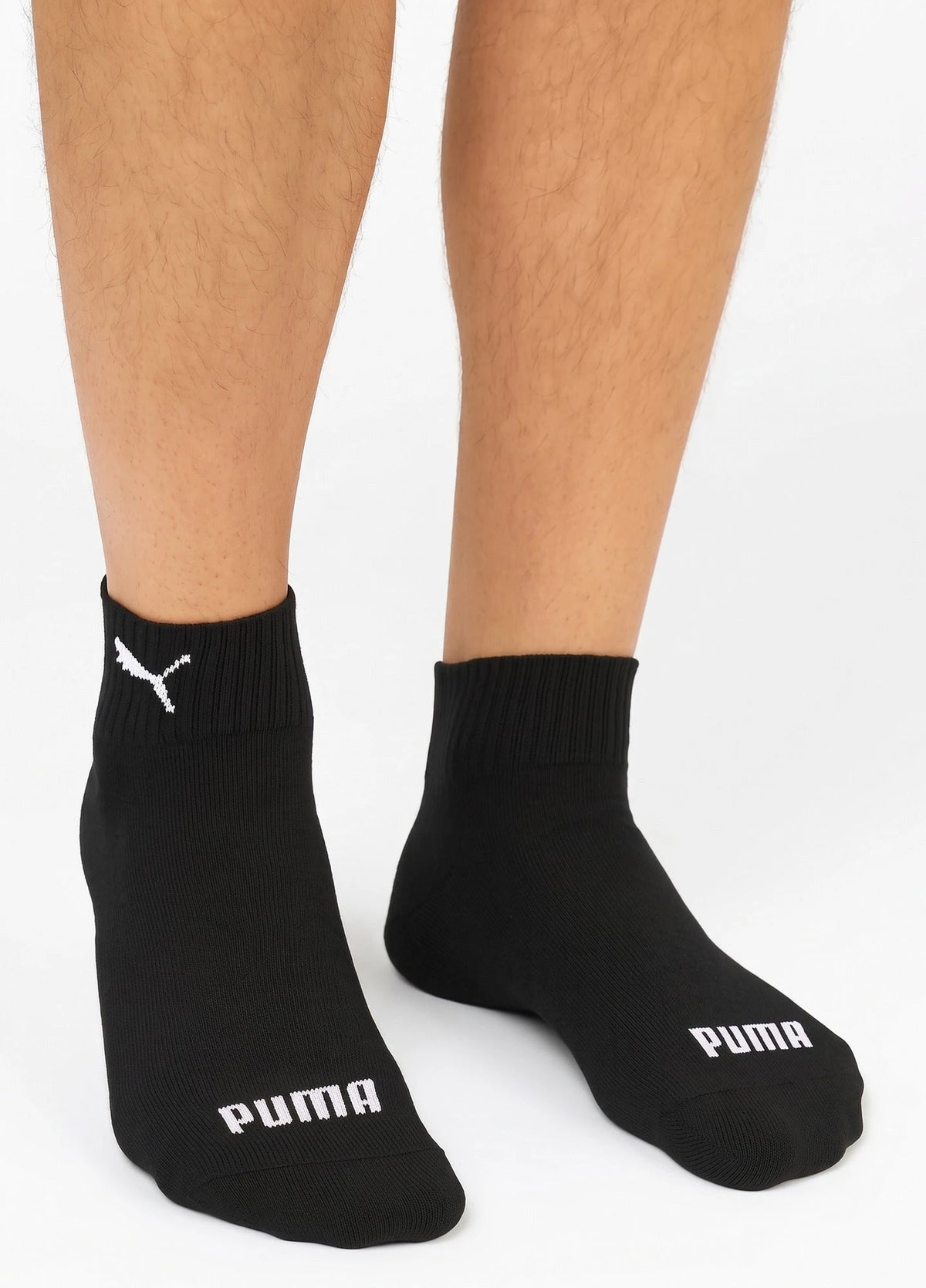 Stichd Puma 3-paar Quarter sokken - Badstof zool