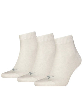 Stichd Puma 3-paar Quarter sokken - Elastisch katoen