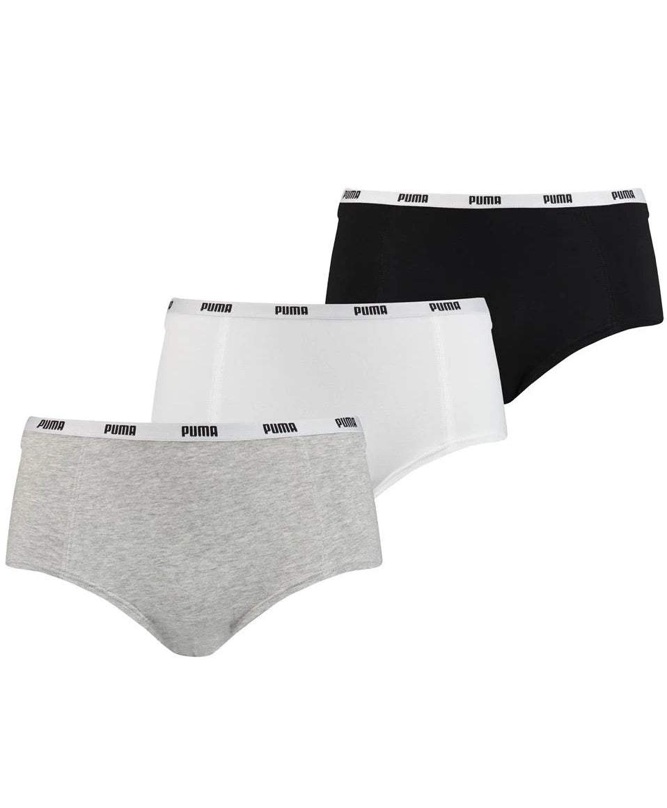 Stichd Puma 3-Pack dames mini Boxershorts - Katoen
