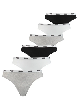 Stichd Puma 6-Pack dames strings - Katoen