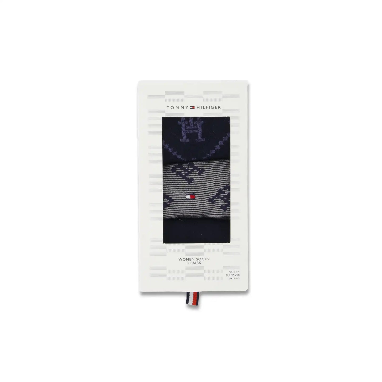 Stichd Tommy Hilfiger 2-pack dames sokken - Monogram - Giftbox
