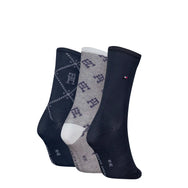 Stichd Tommy Hilfiger 2-pack dames sokken - Monogram - Giftbox