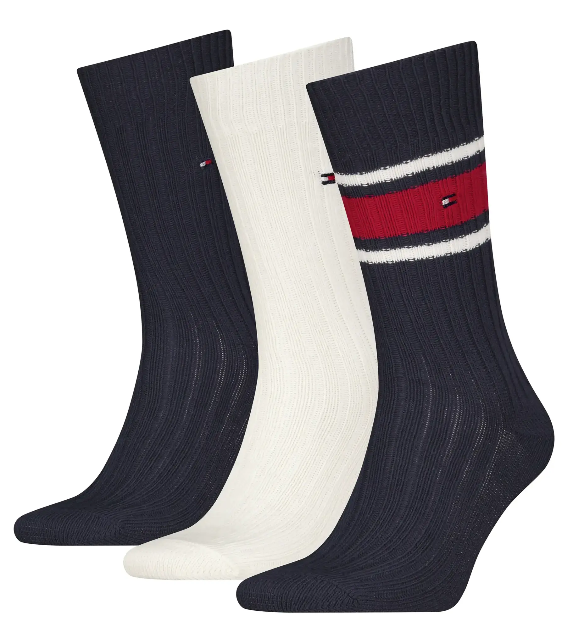 Stichd Tommy Hilfiger 3-paar Crew heren boots sokken - giftbox