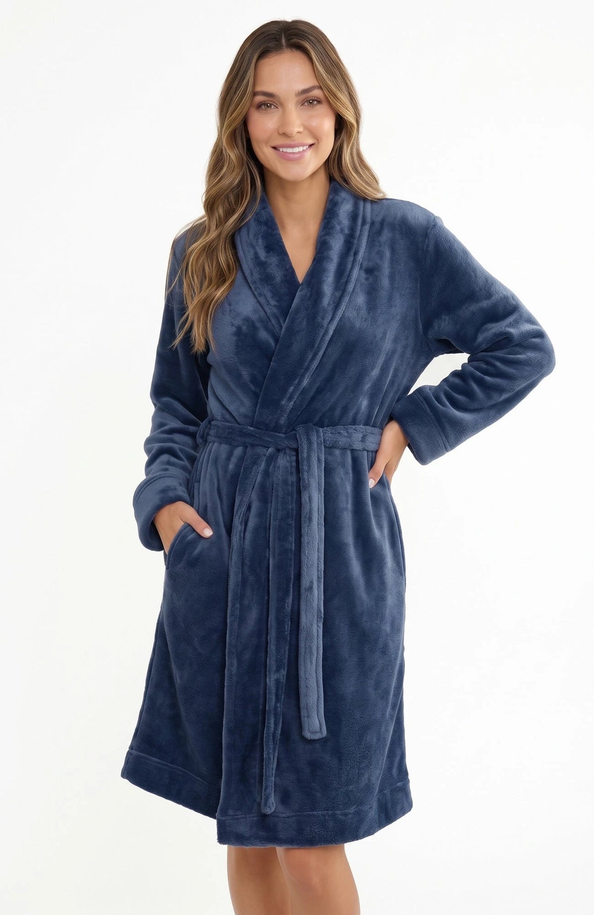 Stoopen HL-tricot dames badjas fleece - Comfort