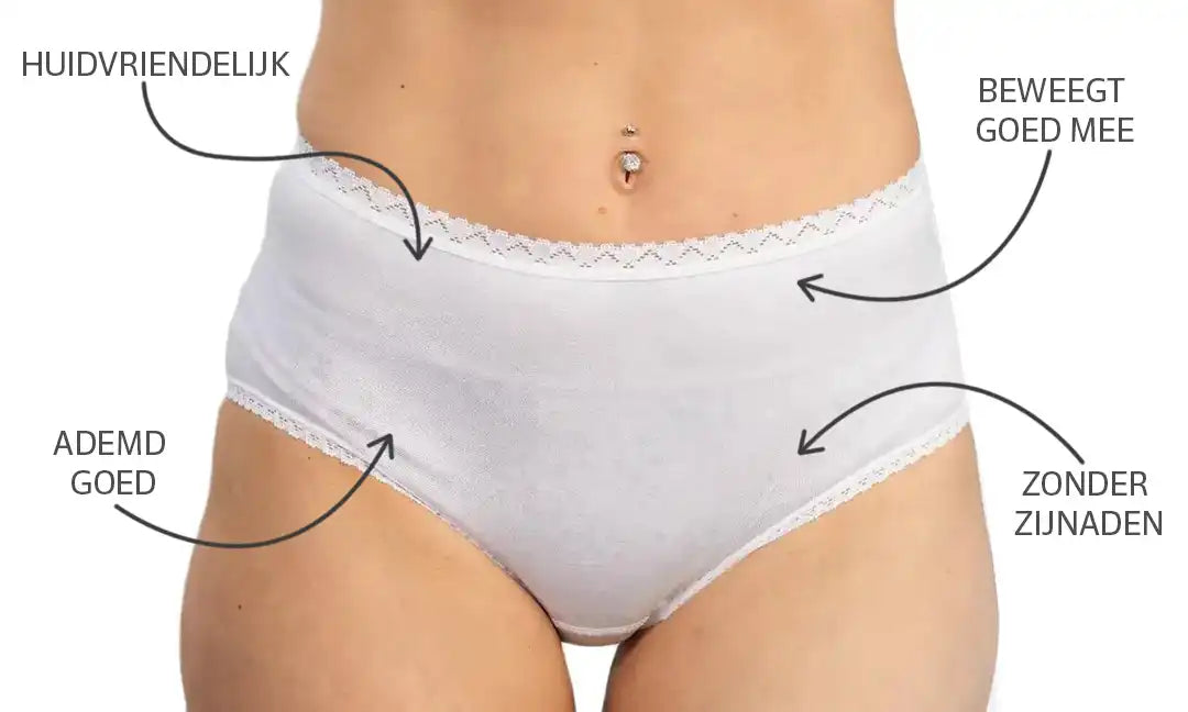 Stoopen HL-tricot dames heup slip elastomeer