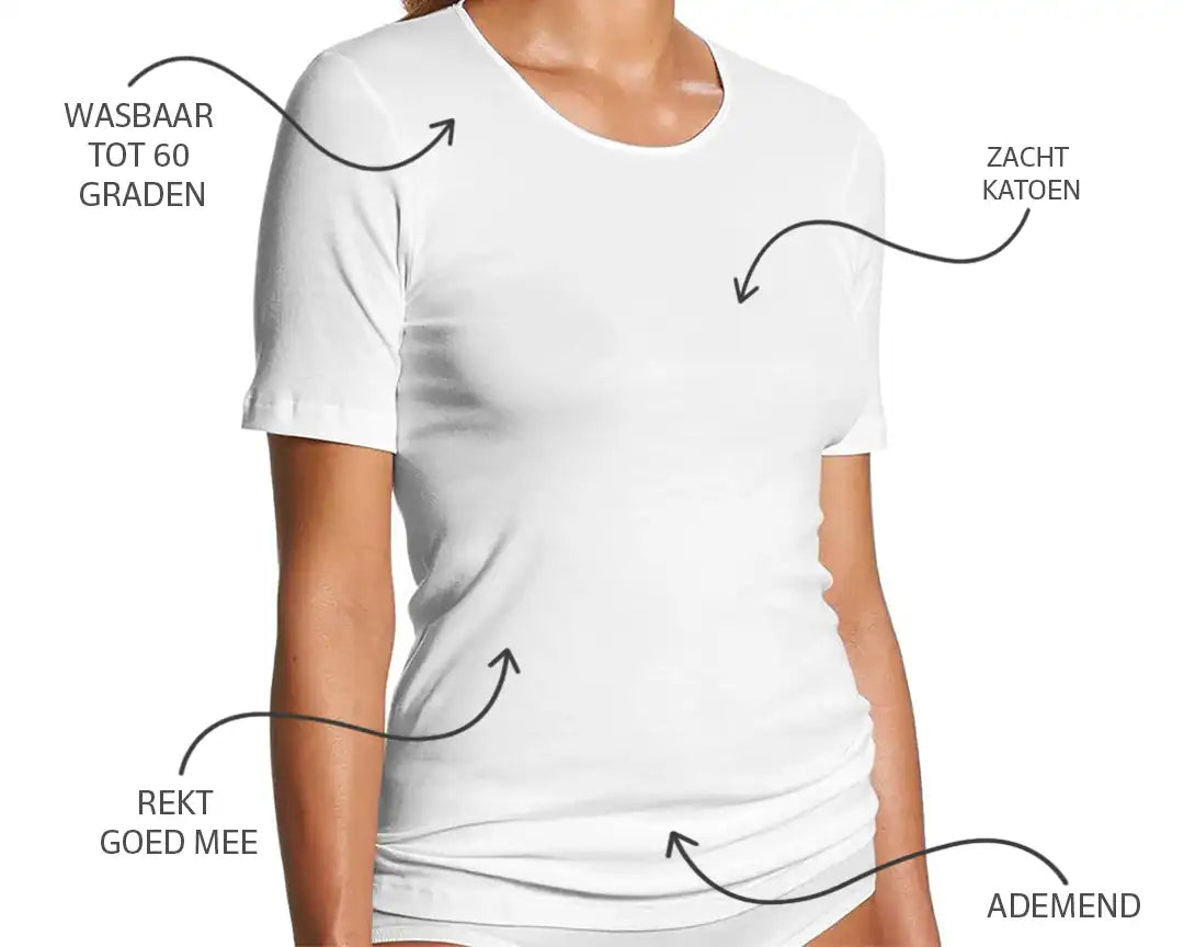Stoopen HL-tricot dames T-shirt korte mouw Timeless