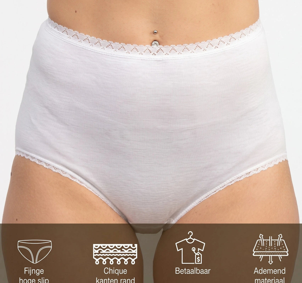 Stoopen HL-tricot dames taille slip elastomeer