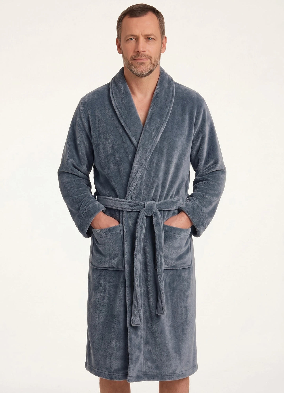 Stoopen HL-tricot heren Fleece Badjas - Comfort