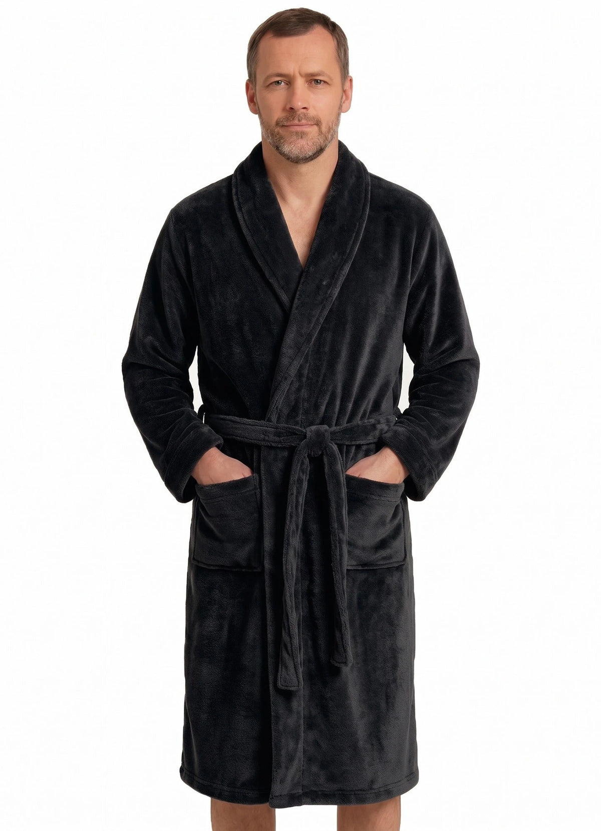 Stoopen HL-tricot heren Fleece Badjas - Comfort