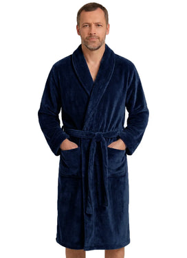 Stoopen HL-tricot heren Fleece Badjas - Comfort