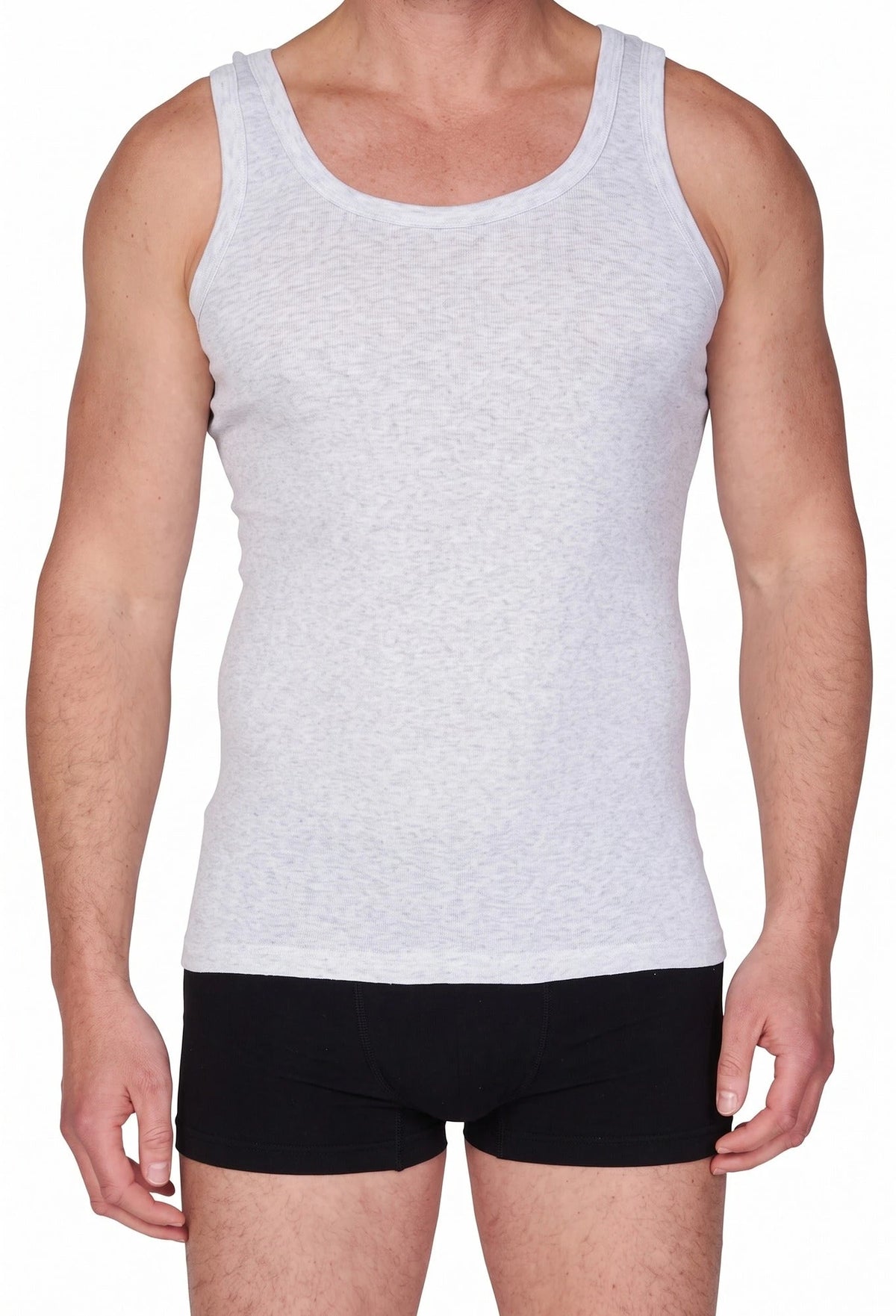 Stoopen HL-tricot heren hemd / Singlet grijs