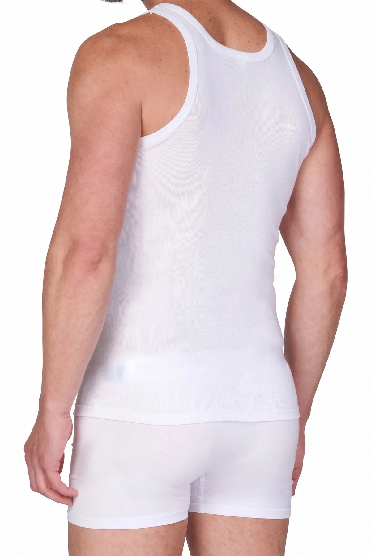 Stoopen HL-tricot heren hemd wit - 100% Katoen
