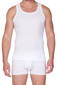Stoopen HL-tricot heren hemd wit - 100% Katoen