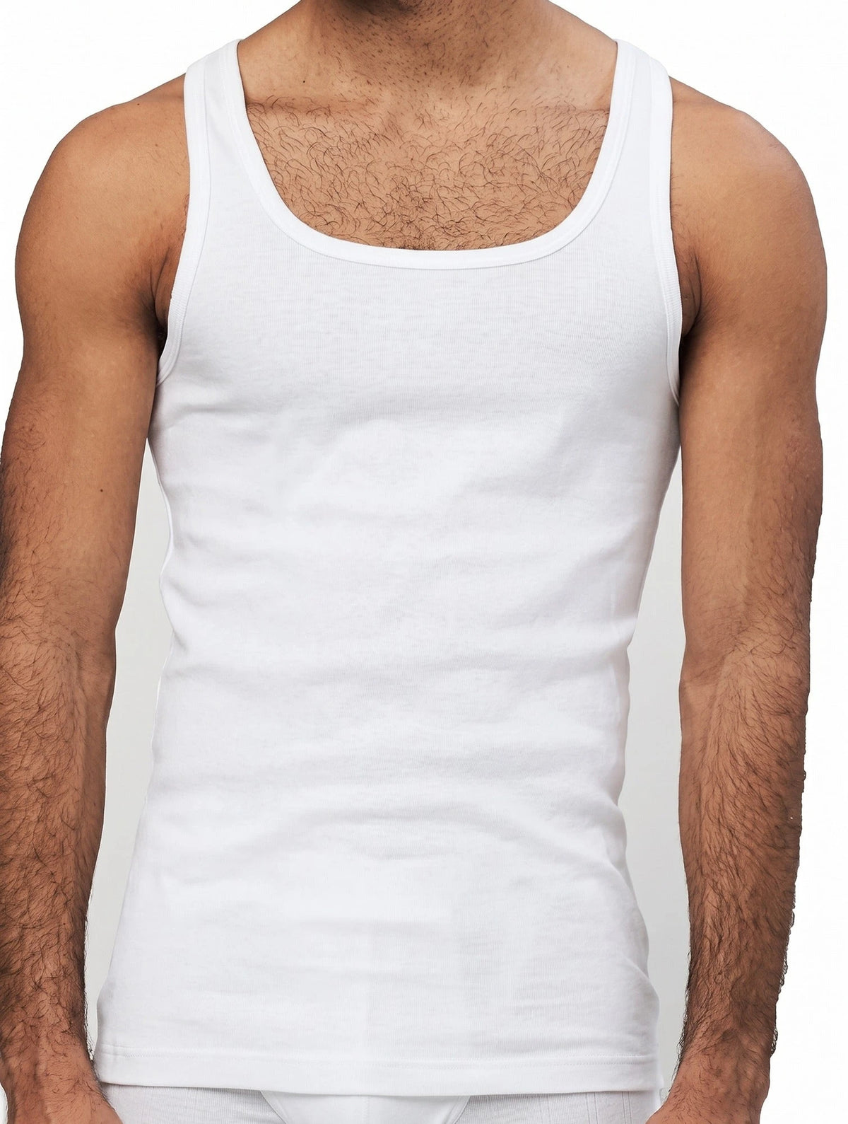 Stoopen HL-tricot heren hemd wit - 100% Katoen