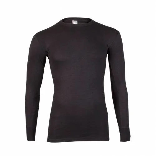 Stoopen HL-tricot heren ondershirt Lange mouw zwart