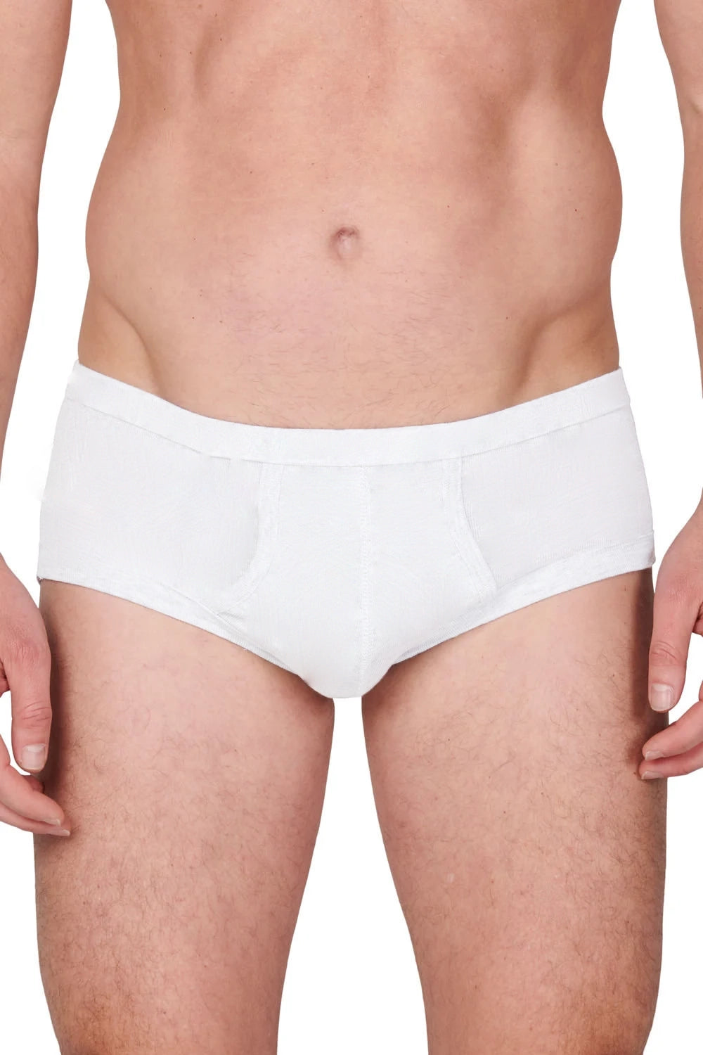 Stoopen HL-tricot heren slip met gulp - Flatlock