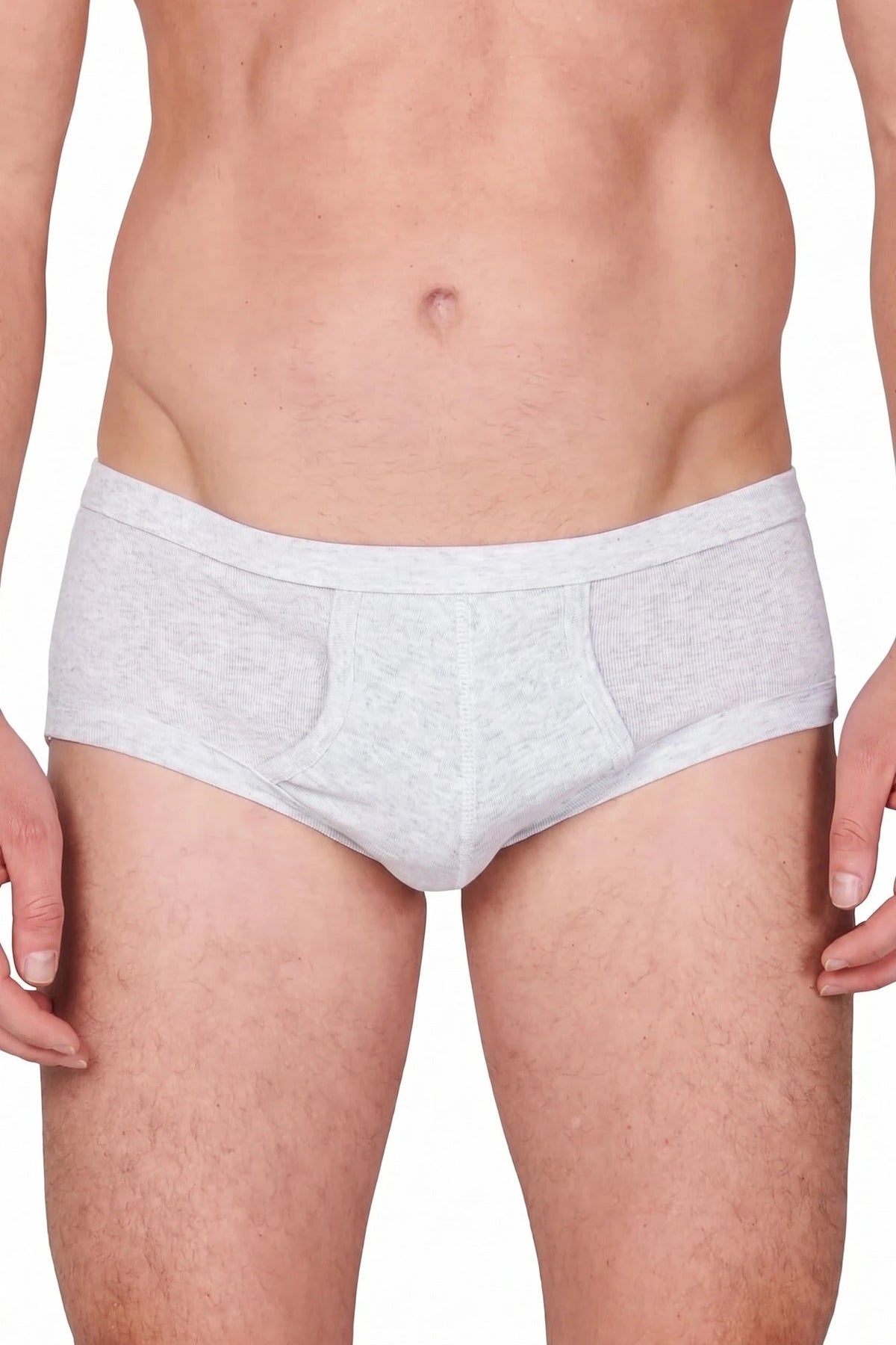 Stoopen HL-tricot heren slip met gulp, Flatlock