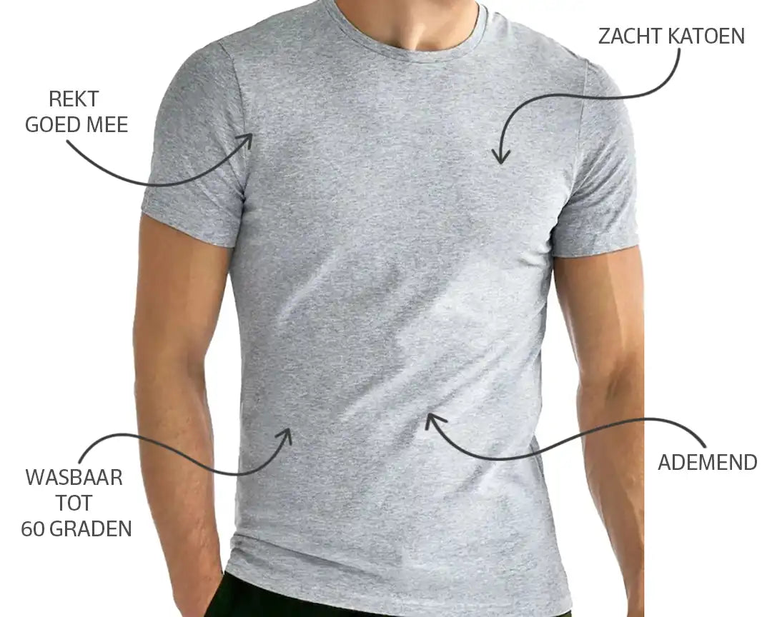 Stoopen HL-tricot heren T-shirt korte mouw