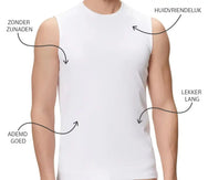 Stoopen HL-tricot mouwloos shirt heren - 100% katoen