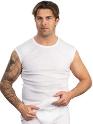 Stoopen HL-tricot mouwloos shirt heren - 100% katoen