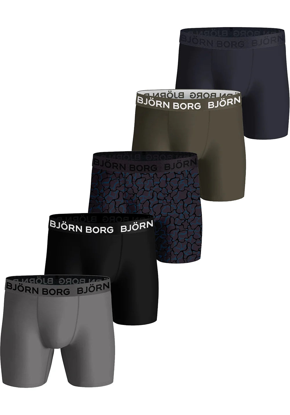 Swan Bjorn Borg 5-Pack - Performance - heren boxershort purple