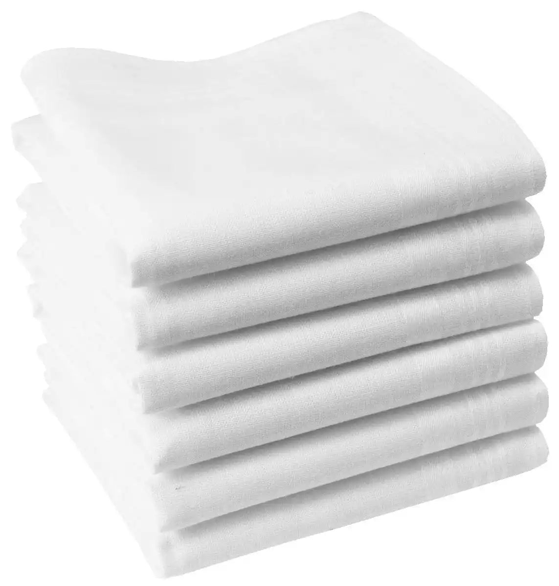 Swan Swan 12 stuks De Luxe Heren zakdoeken - Wit