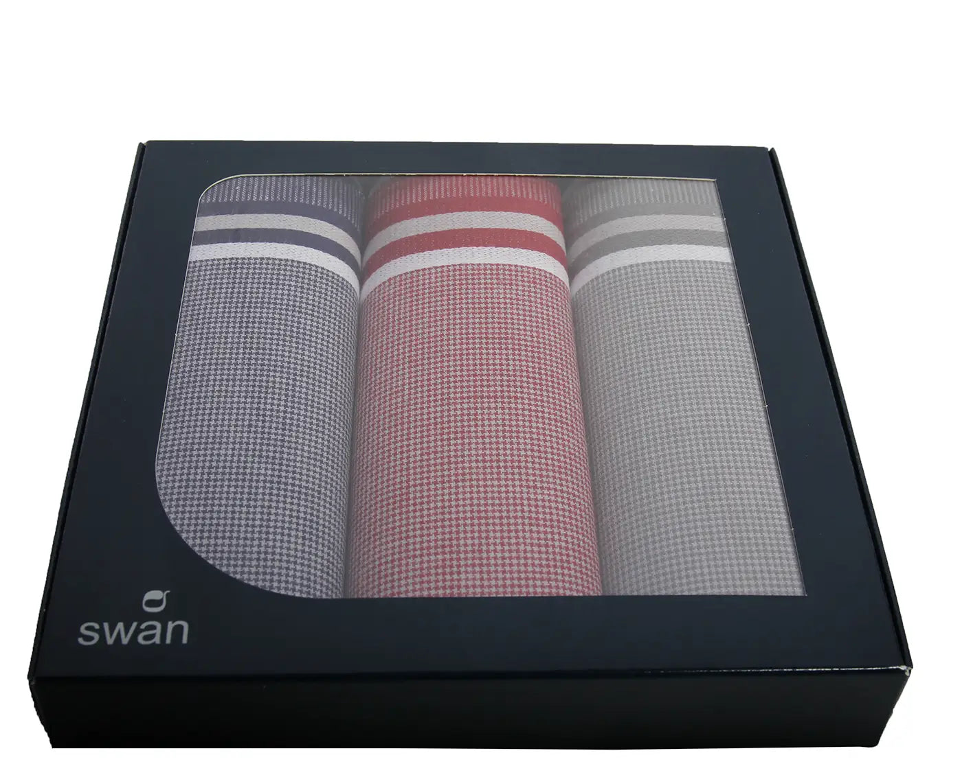 Swan Swan 3 stuks - Heren zakdoeken Classic-2