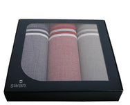 Swan Swan 3 stuks - Heren zakdoeken Classic-2