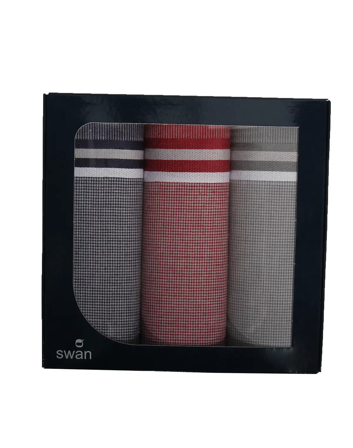 Swan Swan 3 stuks - Heren zakdoeken Classic-2