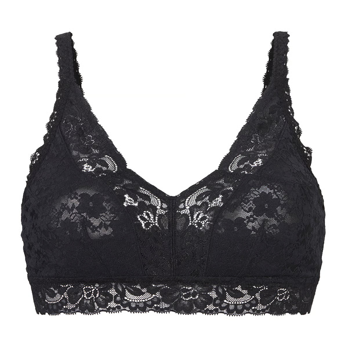 Zwart | packshot | Packshot, zwart – Ten Cate kanten bralette dames - Soft Lace