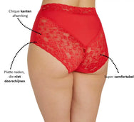 Ten Cate Multipack Ten Cate 3-pack secrets kanten high waist slip - 31758