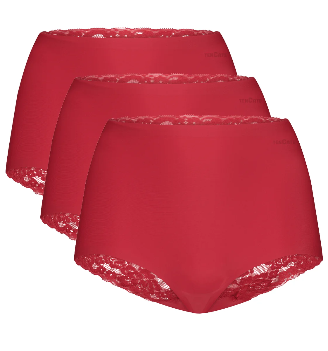 Ten Cate Multipack Ten Cate 3-pack secrets kanten high waist slip - 60828