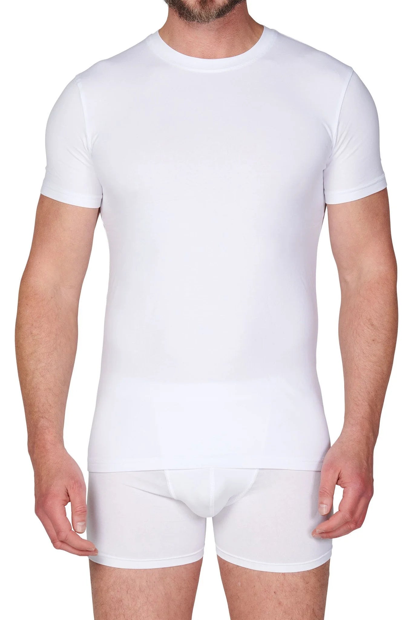 Ten cate Ten Cate 2-Pack heren T-Shirt Hoge hals - 32327