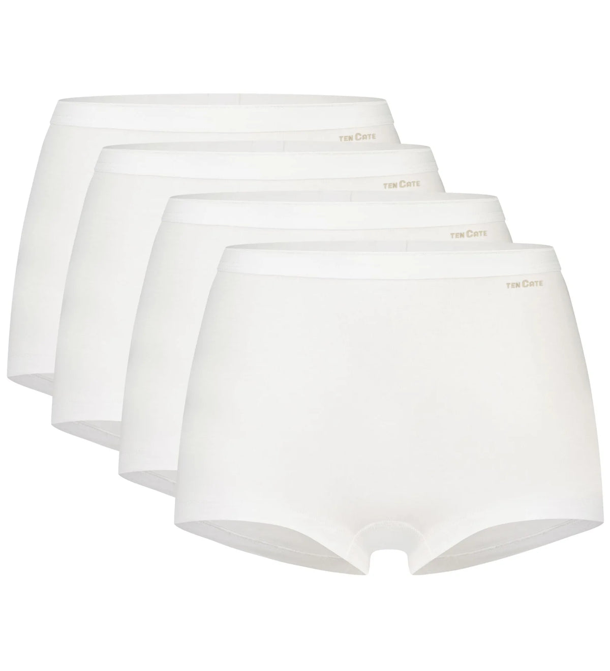Wit | pack | Overzicht 4-pack, wit – Ten Cate 4-pack Basic dames Shorts Organic - 32419