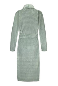 Ten cate Ten Cate dames badjas Fleece - Minty Green Stipe