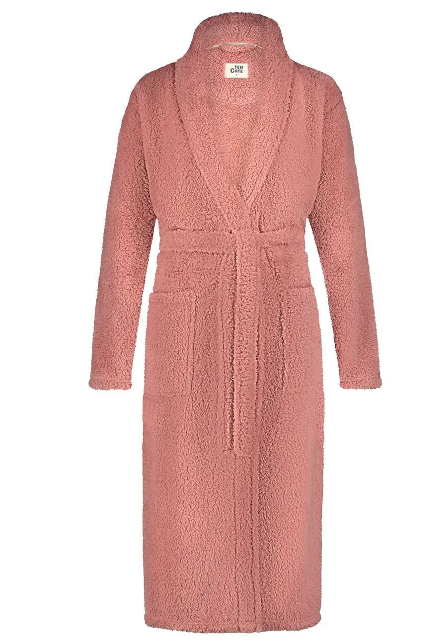 Ten cate Ten Cate dames badjas Fleece - Pink Teddy