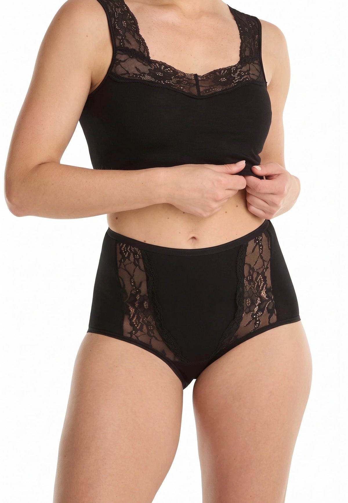 Ten cate Ten Cate dames High Waist Lace - Kanten dames taille slip