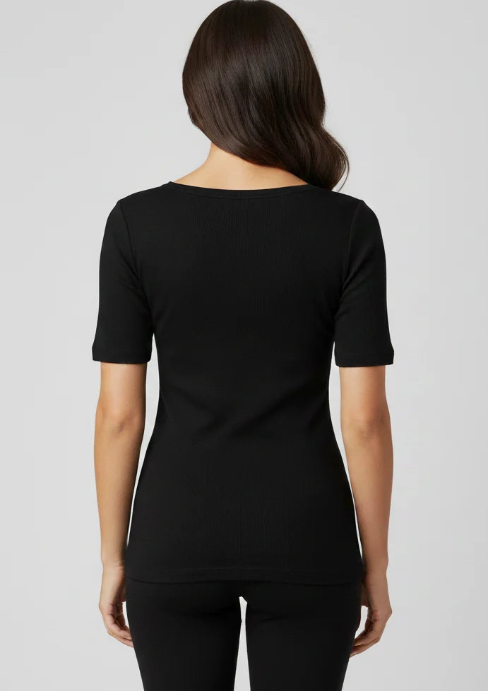 Ten cate Ten Cate dames thermo shirt korte mouw - Kant