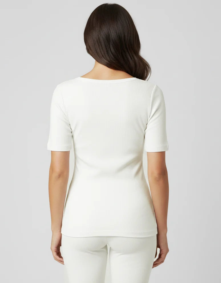 Ten cate Ten Cate dames thermo shirt korte mouw - Kant