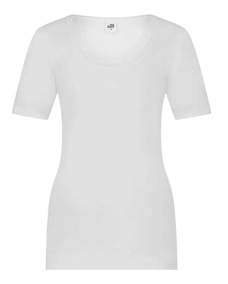 Ten cate Ten Cate dames thermo shirt korte mouw - Kant