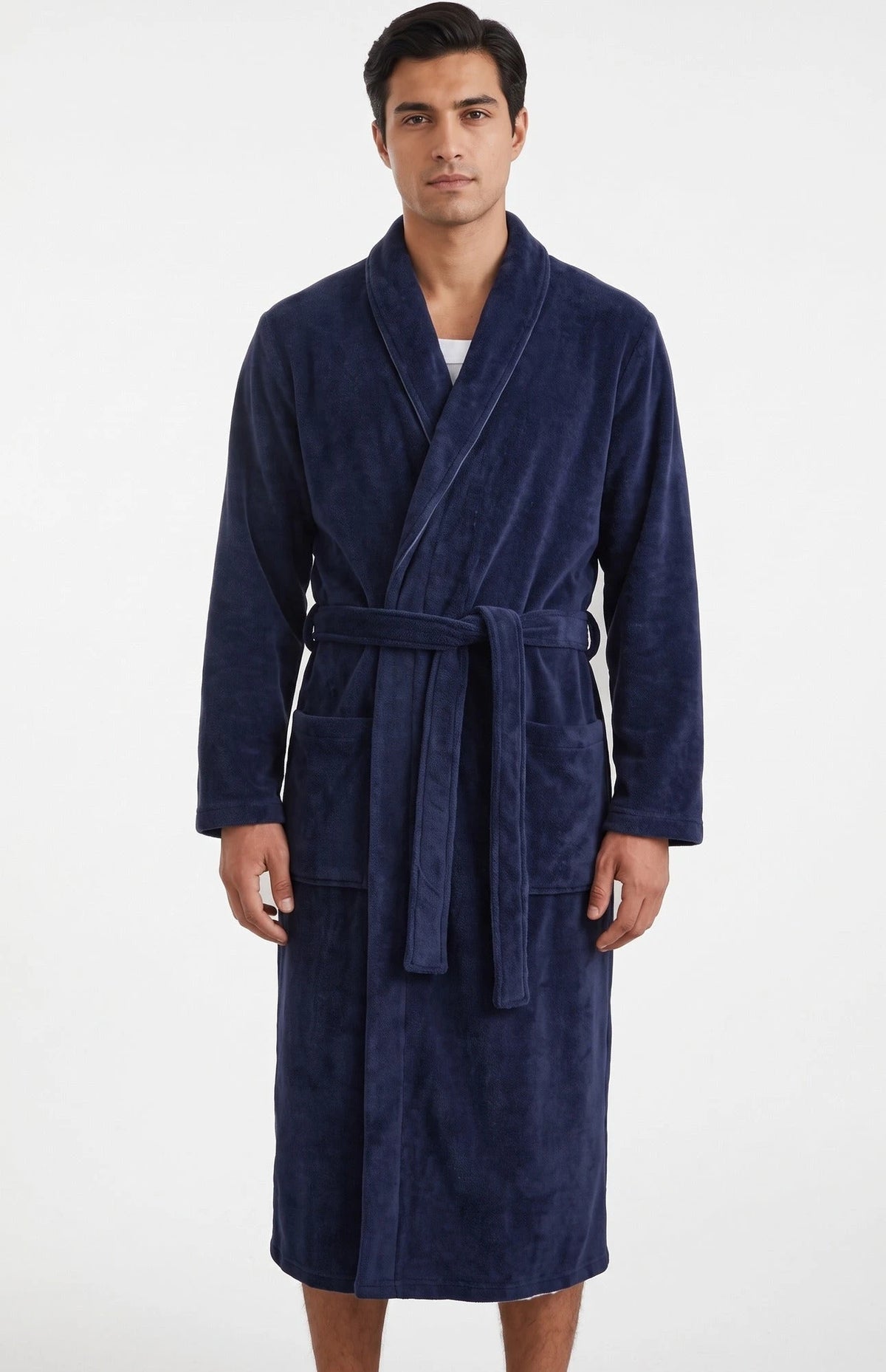 Ten cate Ten Cate Heren badjas Fleece - Navy