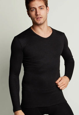 Ten cate Ten Cate heren thermo shirt Lange mouw V-hals