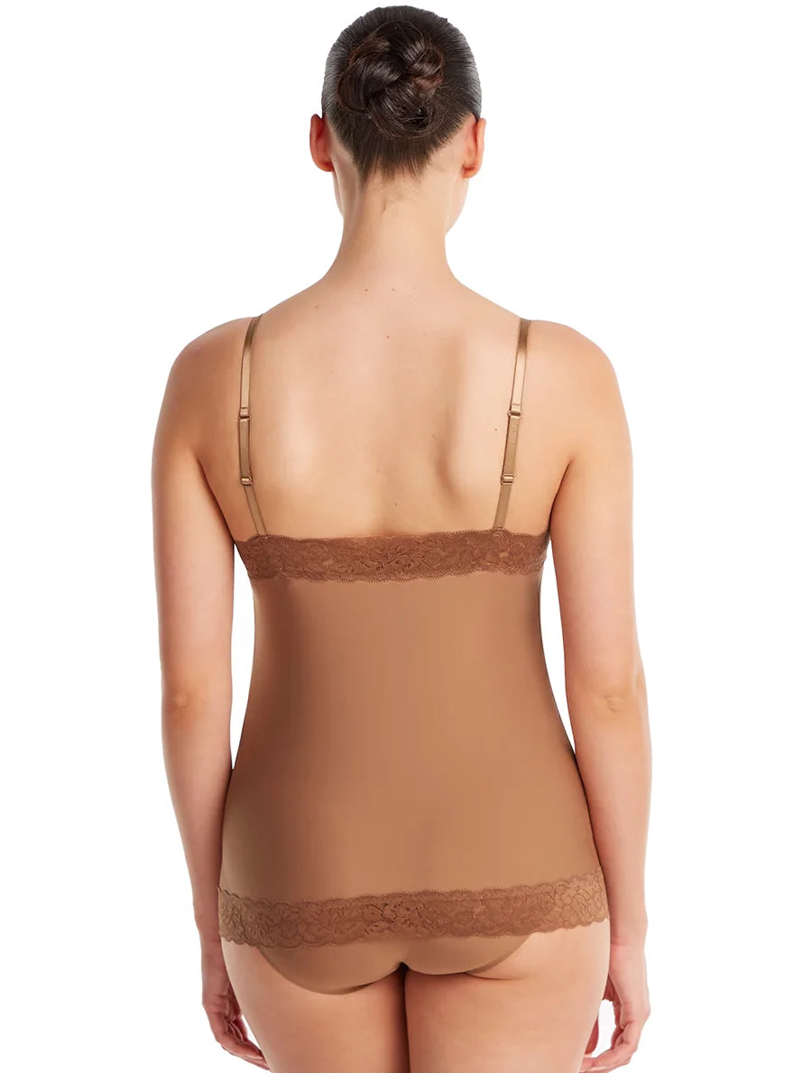 Ten cate Ten Cate Secrets kanten dames hemd Spaghetti - Hazelnoot